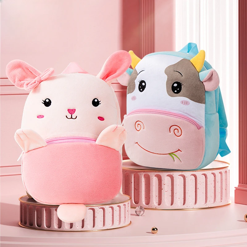 Kindergarten Plush Cartoon Children Backpack Toddler Backpack Cute Backpack School Bag for Girl Kid Bag Mochila Infantil Menina 2