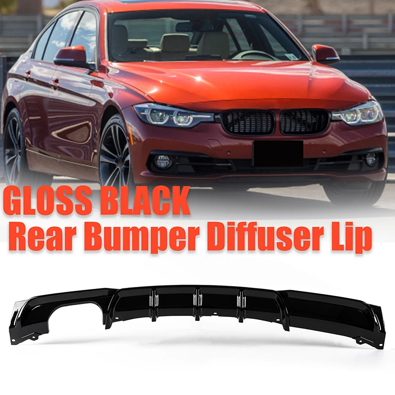 Spoiler Car M Performance Style Diffusore Posteriore Labbro Anteriore Tronco Porta Singola Adatta Per Bmw Serie 3 F30 F31 F35 2012-2019 M3 Sport