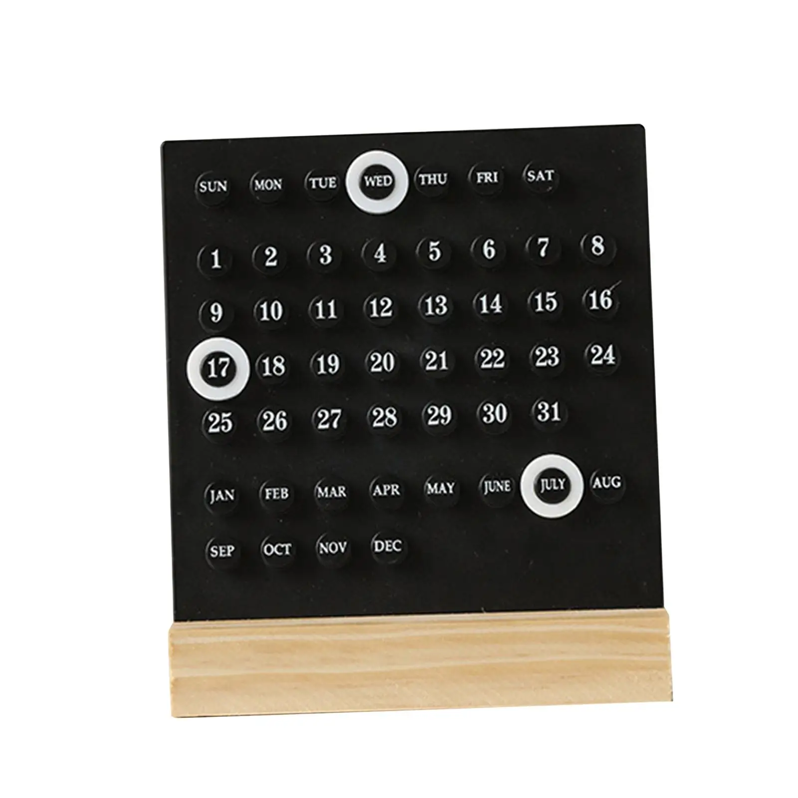 Perpetual Calendar Desktop Ornaments for Accessories Desktop Furnishing