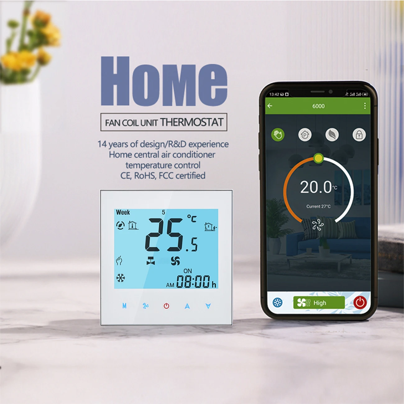Qiumi Smart Wifi Thermostat Air Conditioning Temperature