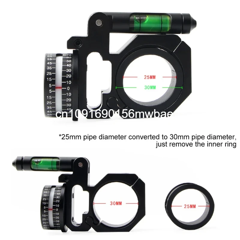 Bubble Level and High Accuracy Angle Cosine Indicator (ADI/ACI) Kit Fit 25.4mm / 30mm Tube Hunting Scope Mounts Ring Accessories rifle scope mount ring rifle scope mount scope bubble level