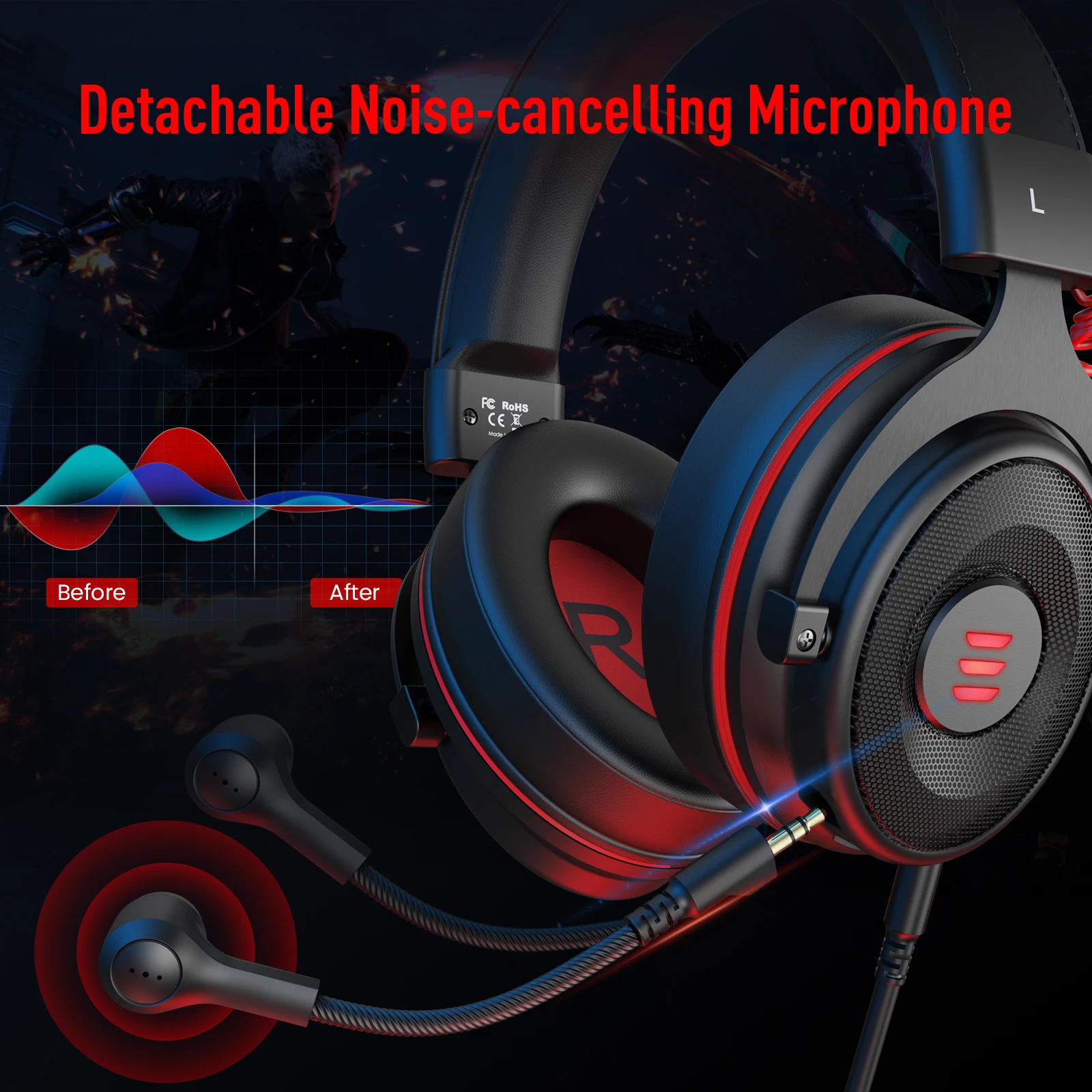 Eksa Gaming Headset Gamer E900/e900 Pro 