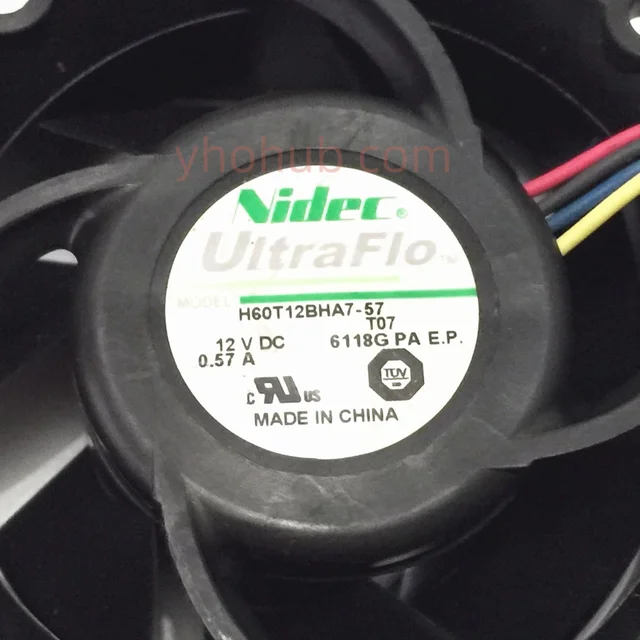 Nidec-サーバー冷却ファン,12v,H60T12BHA7-57 t07 dc,0.57a