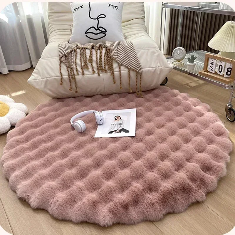 Zacht pluizig tapijt roze geel wit veelkleurig tapijt decoratie slaapkamer meisje groot tapijt pluche voor woonkamer mat shaggy – koop de beste producten in de online winkel