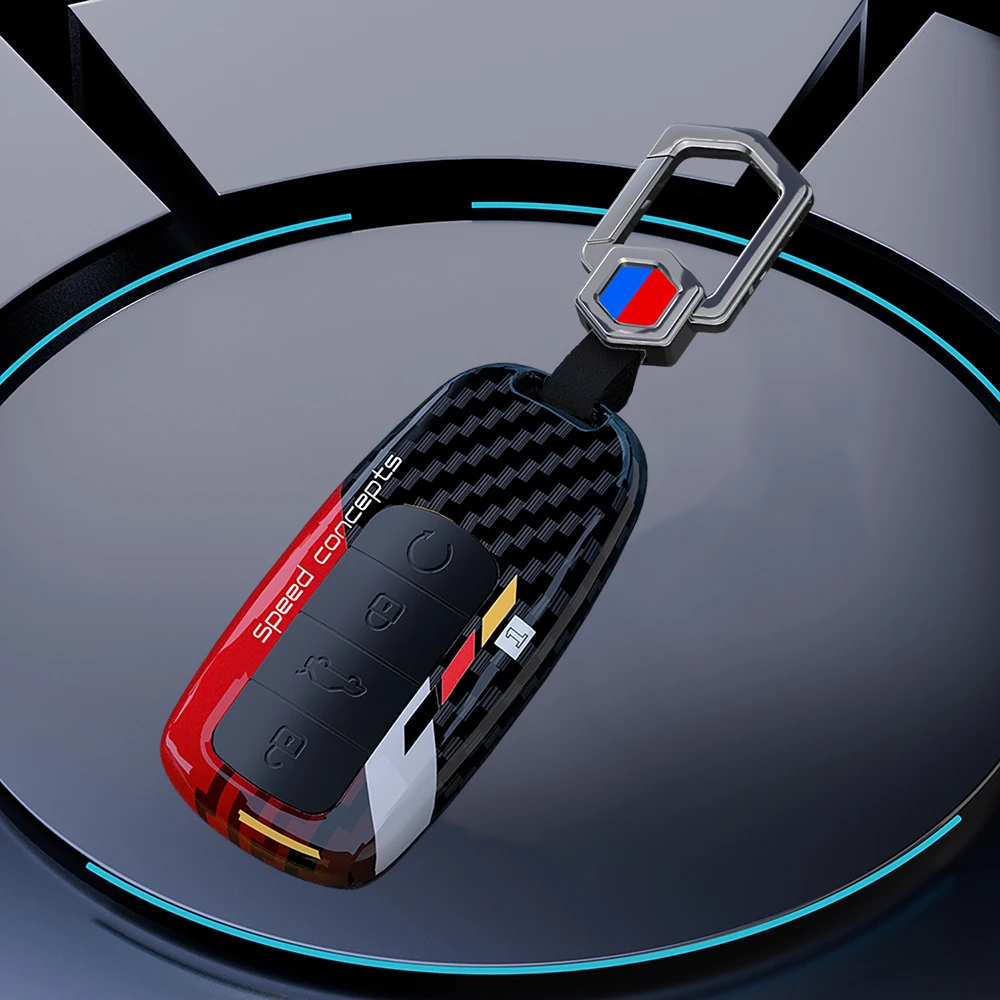 Graffiti Carbon Car Key Shell Fob Holder Key Cover Case Per Chery Tigo 7 8 Pro Max Omoda C5 Tigo 7 8 Plus Arrizo 5 Plus Accessor