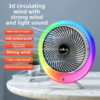 Foldable Desktop Fan With Light