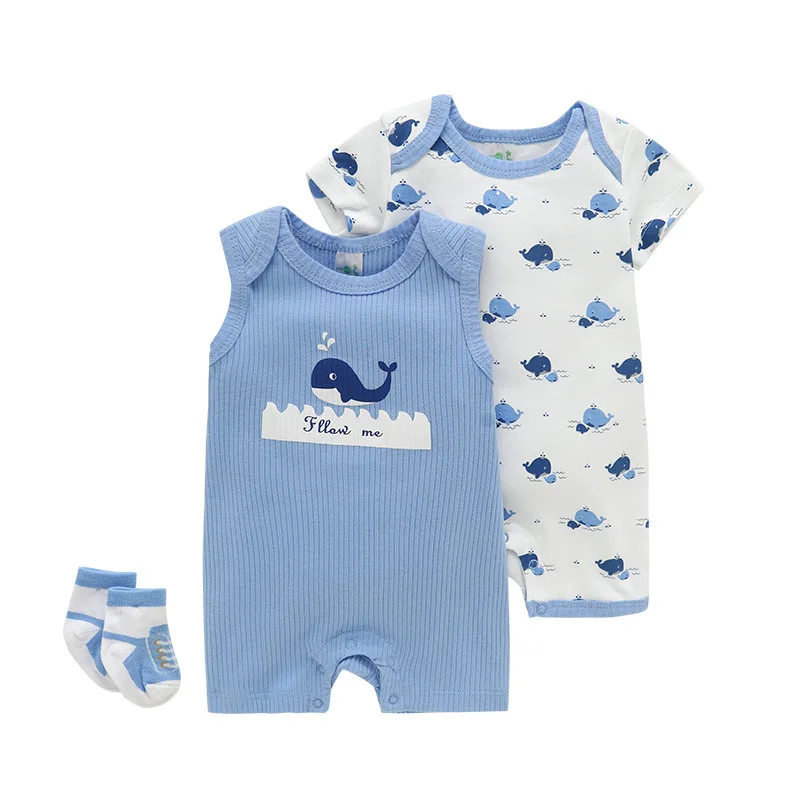 3Pcs Baby Animal Romper Set 4