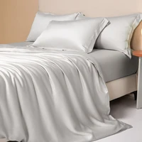 100% Egyptian Cotton 4/6 Piece Bed Sheet Set Luxury Bedding Set Elastic Fitted Sheet Flat Sheets Pillowcase Silky Comfortable 2