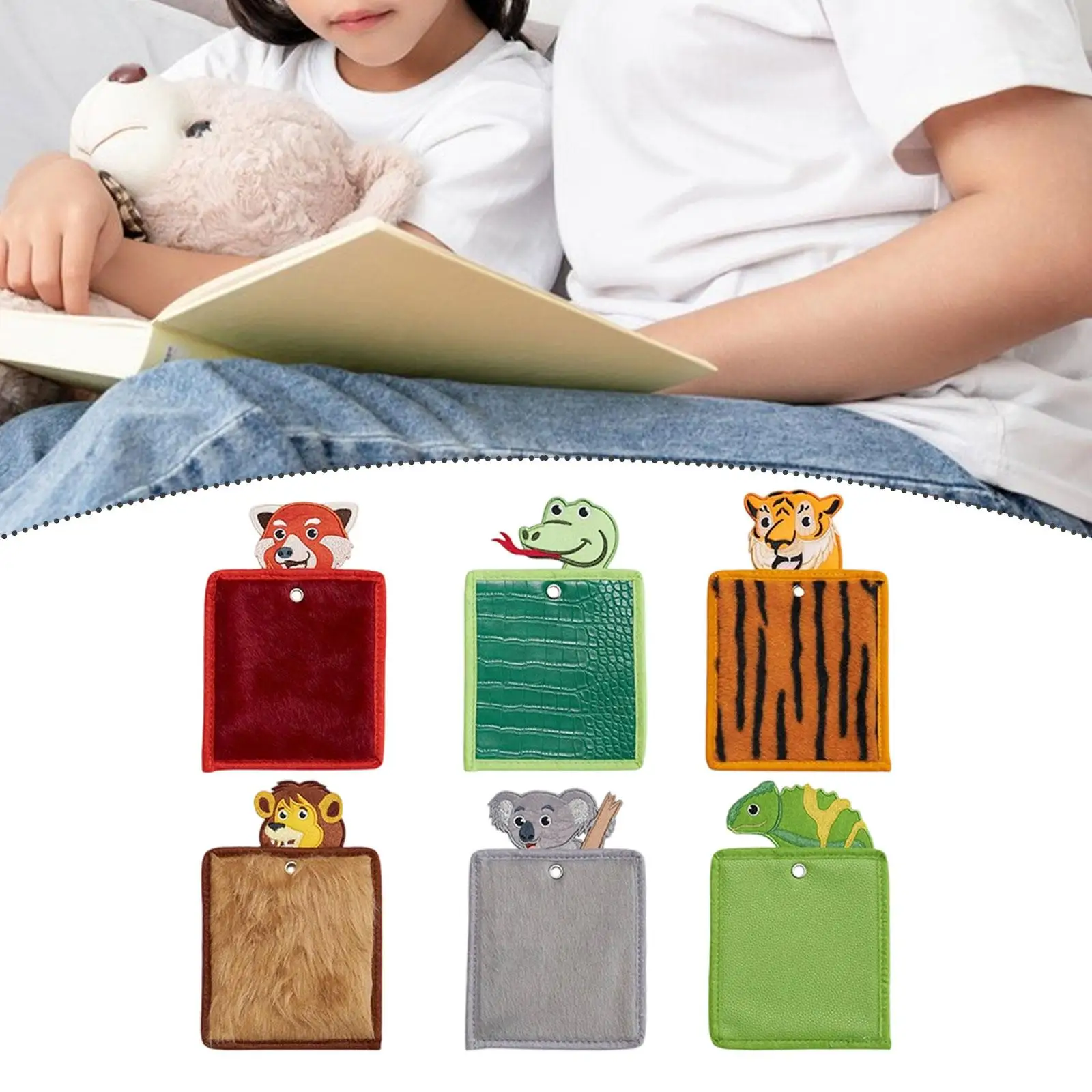 6Pcs Sensory Mats Tactile Sensory Toys Portable Animal Design Sensory Panel Sensory Pads for Children Playroom Home Classroom