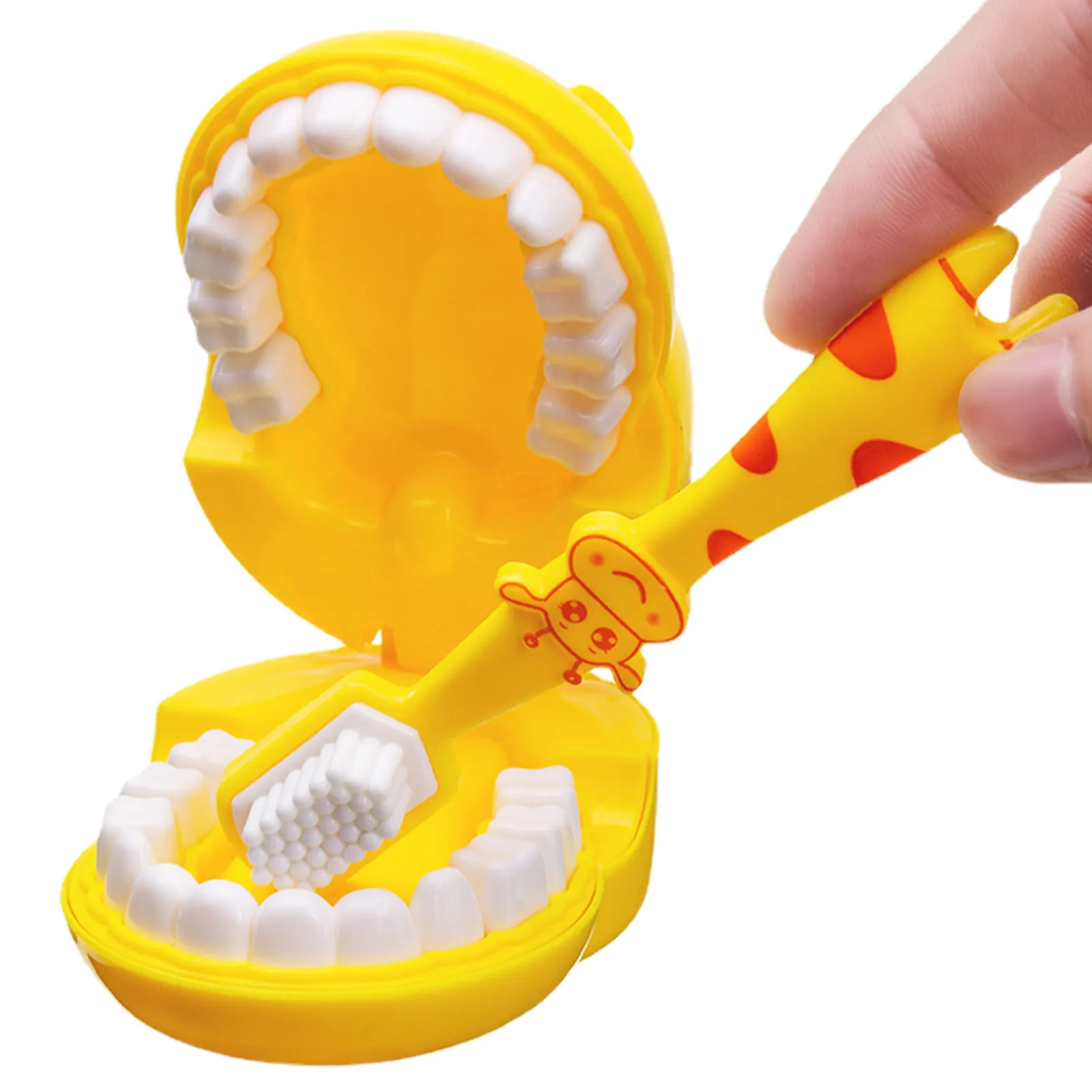 Teeth Brushing Toys For Toddlers Simple Giraffe Brushing Teaching Dental Teeth Model Hygienic Habit Cultivation Role Play Game 2
