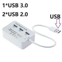 Universal Multi - Port USB - C Hub with Memory Card Reader and USB 3.0 Expansion (USB 3.0)