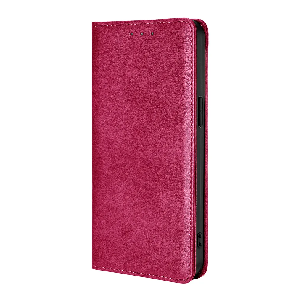 Vintage Flip Leather Wallet Case – Elegant Soft Cover with Holder