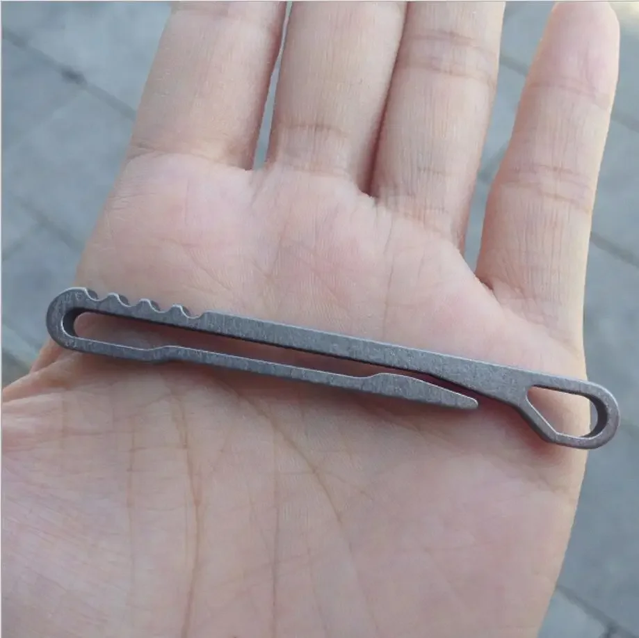 Titanium Alloy EDC Keychain Carabiner Hook Clip Quick Release Buckle Hanging Buckle Pocket Clip key chain clip,keychain carabiner,keychain tool,tactical keychain