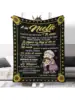 Letter Flannel Blanket for Grandmother for Kids Adults Hot Sale Baby Blanket Letter Fleece Birthday Gift 2