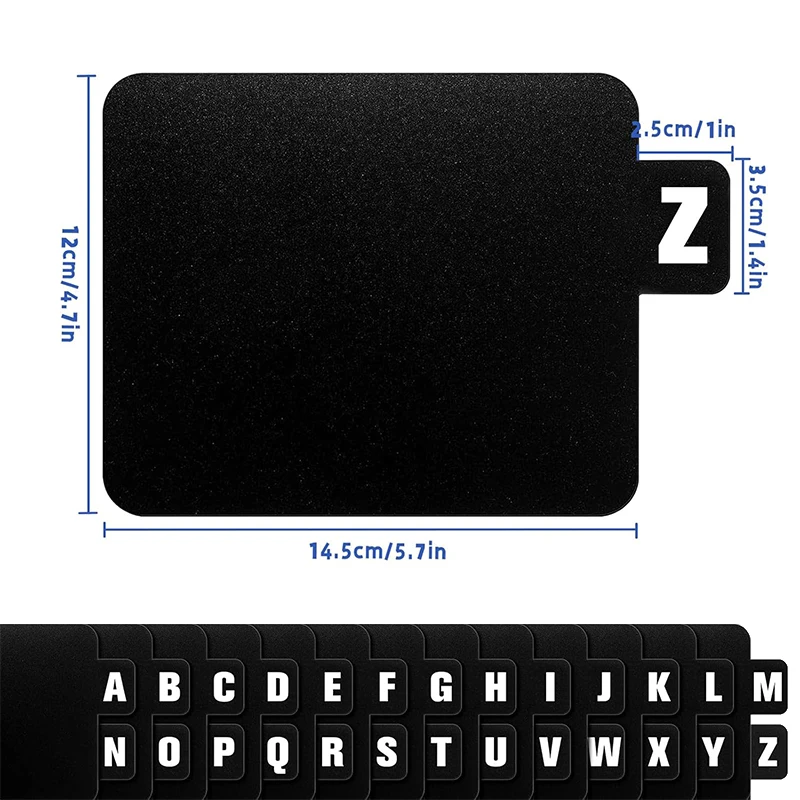 26 Pcs Acrylic Vinyl Record Dividers, A-Z DVD Organizer Dividers, File Dividers with Alphabet Tabs, Cd Record Index Card - 3