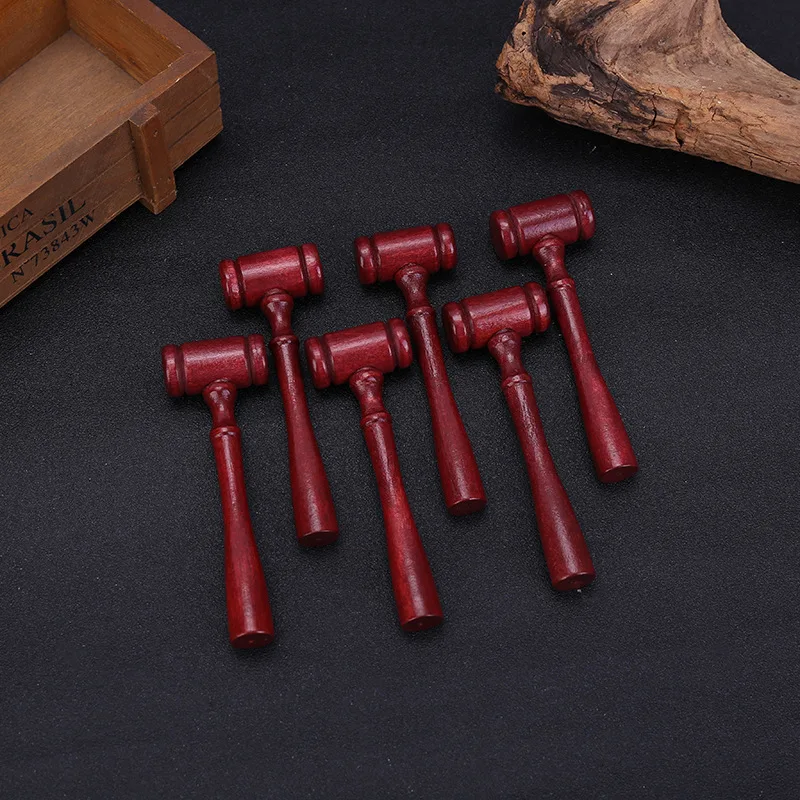 Children's Toy Small Wooden Hammer Crafts Gift woodworking tool wood gavel