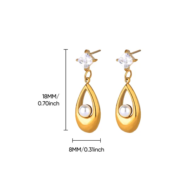 Boucles d'oreilles circulaires pour femmes, Vintage, Punk, Baroque, perles, Clip d'oreille en acier inoxydable, bijoux pour femmes, Imitation de perles, cadeau Mujer