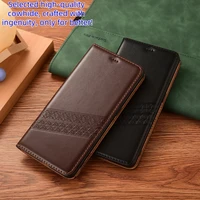 Nappa Genuine Leather Phone Case For Xiaomi Redmi Note 11 11T 11E 11S 11R Pro Plus Magnetic Wallet Flip Cover Book Cases