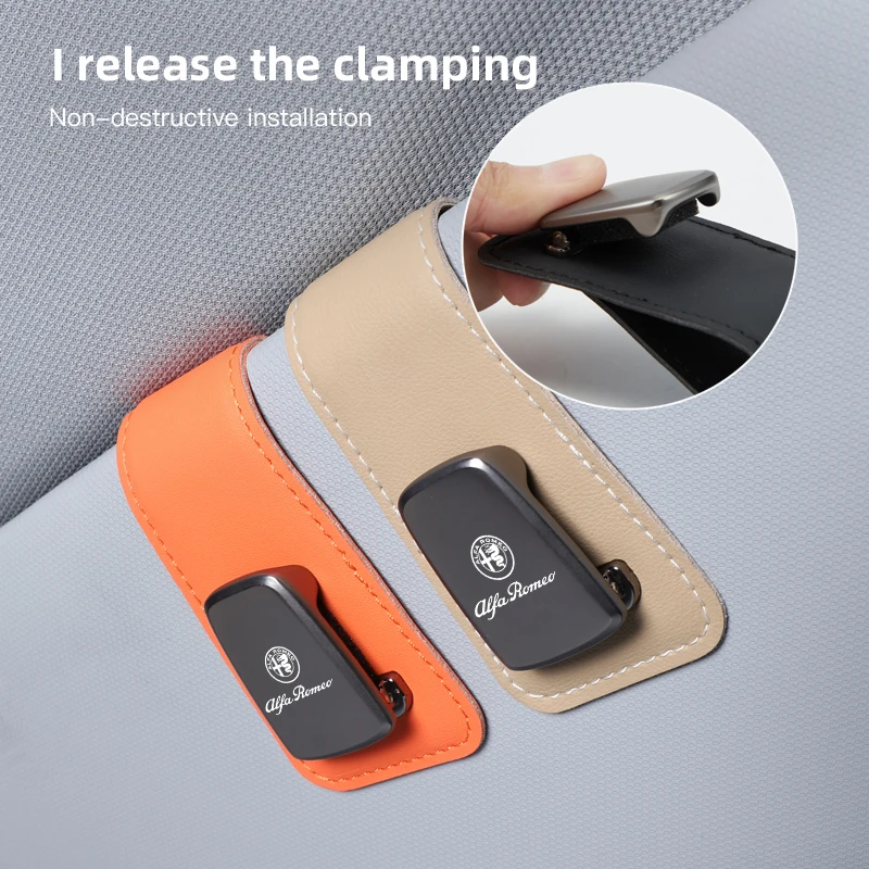 Car Interior Sun Visor Sunglasses Clip and Eyeglasses Holder