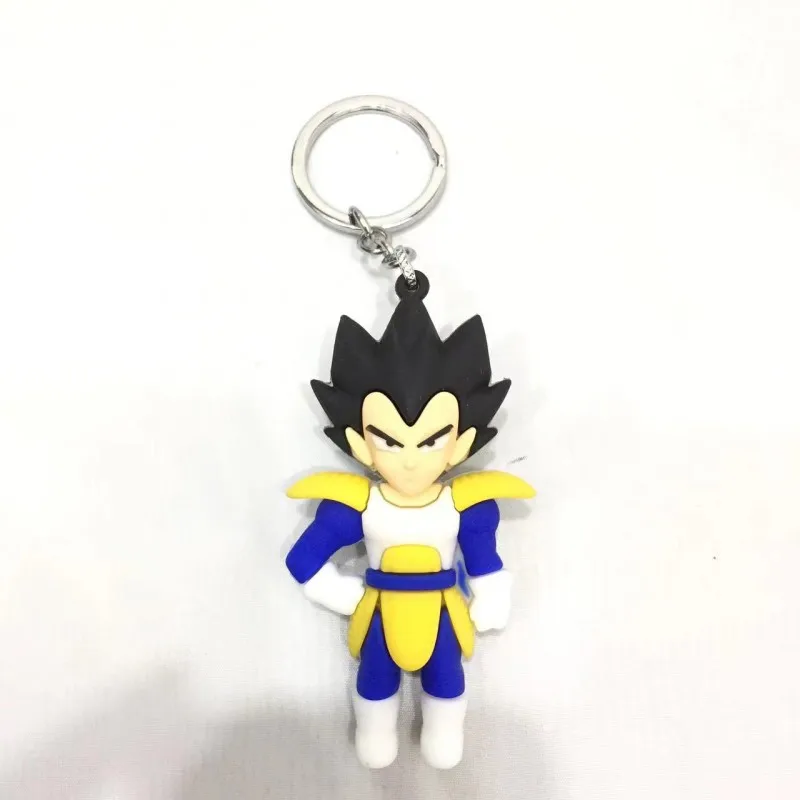 Gantungan kunci karet 3D Dragon Ball Z gantungan kunci PVC Anime