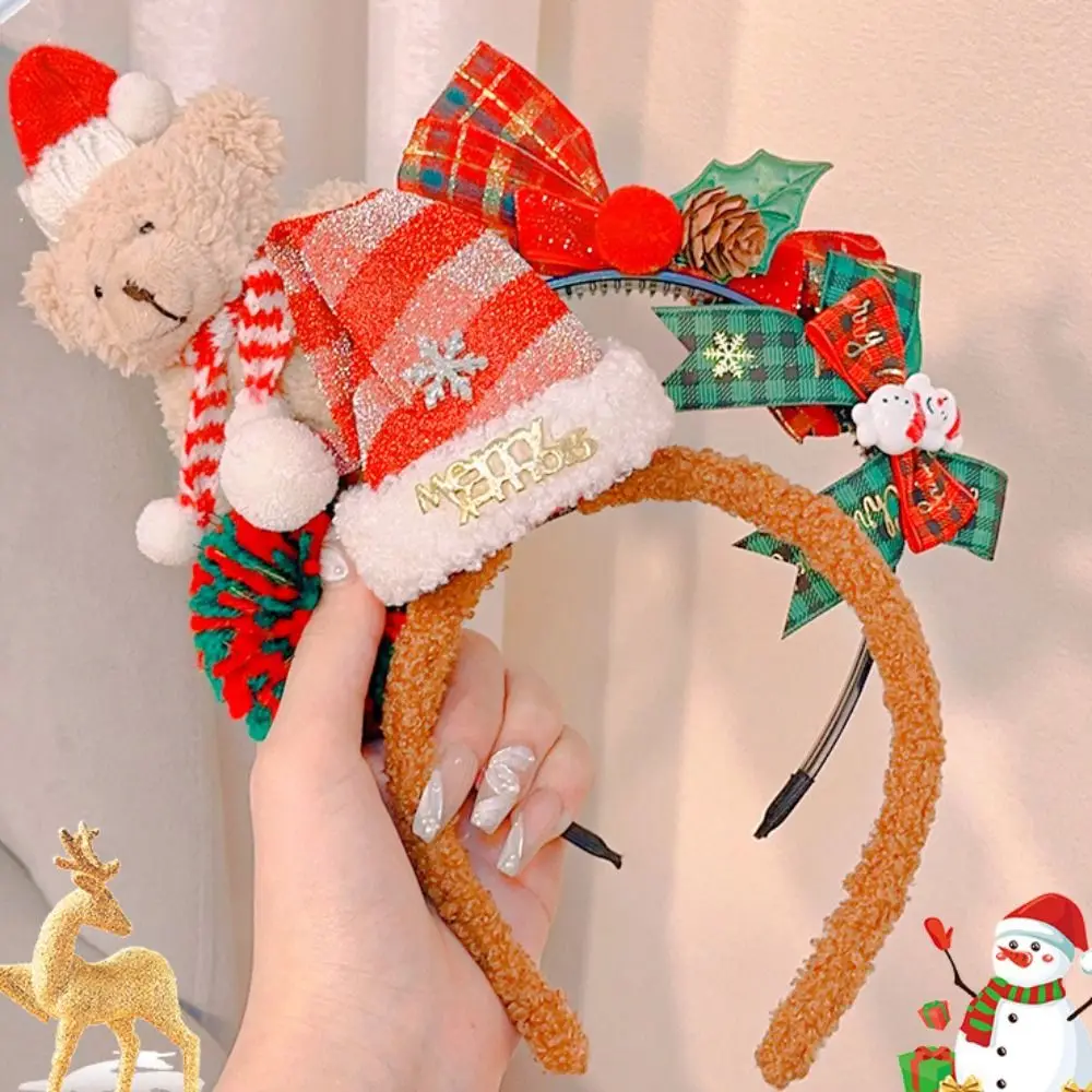 

Xmas Christmas Headband Creative Merry Chritmas Hairpin Antler Hair Clip Hairband Headpiece Santa Claus Hair Hoop Girls/Female