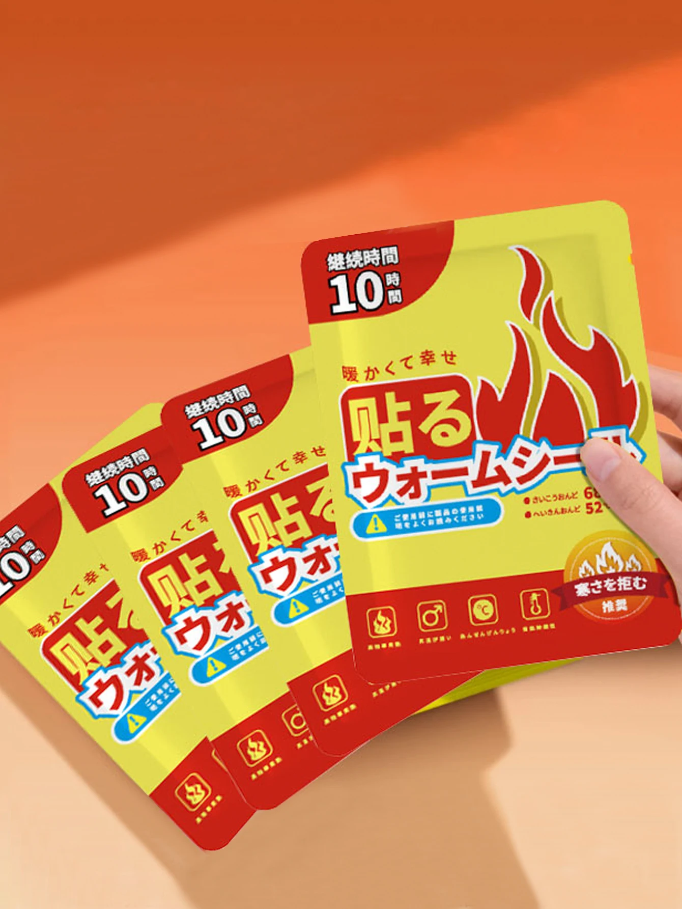 Self Heating Warm Paste Rectangular No Electricity Type Continuous 10 Hours Big Aunt Cold Foot Hot heated pads