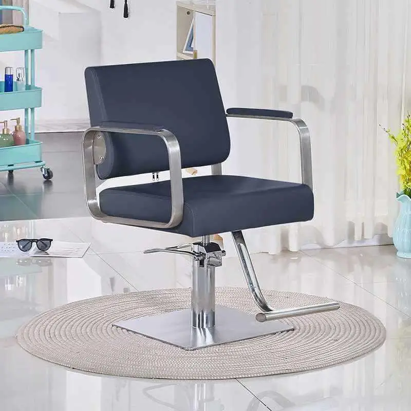 Beautify Stainless Steel Barber Chairs Cutting Barbershop Hairdressing Specific Barber Chairs Silla Barberia Furniture QF50BC