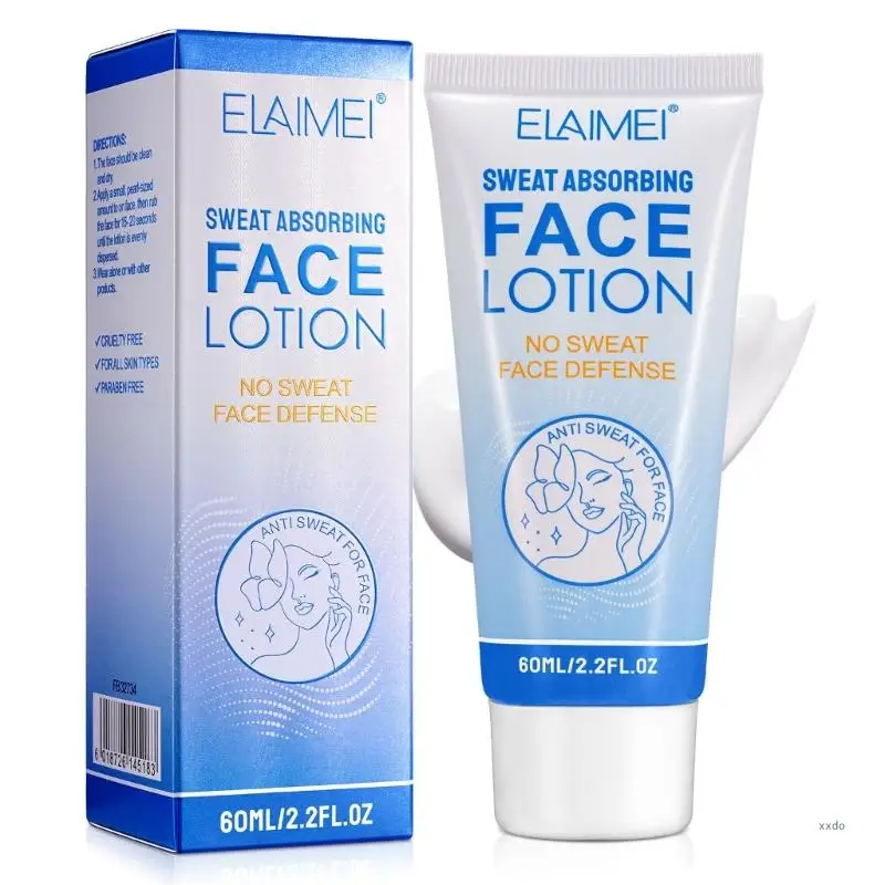 ELAIMEI Antiperspirant Sweat Absorbing Face Lotion for Face Forehead Scalp Sweat Blocker Deodorant