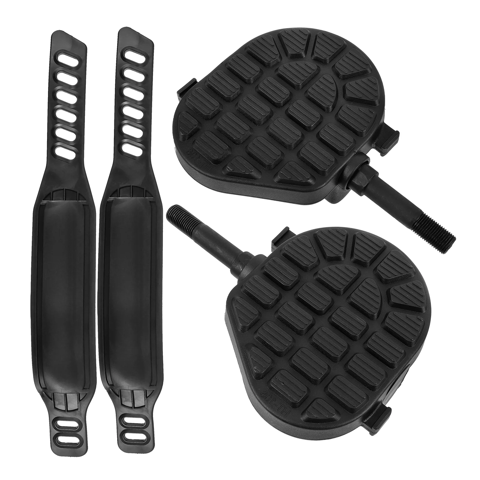 

Exercise Bike Pedals Indoor for Cycling Mountain Road Supplies Straps Plastic Fitness