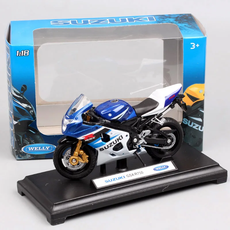 1:18 Scale Maisto Motorcycle Toy Model - Suzuki Collection