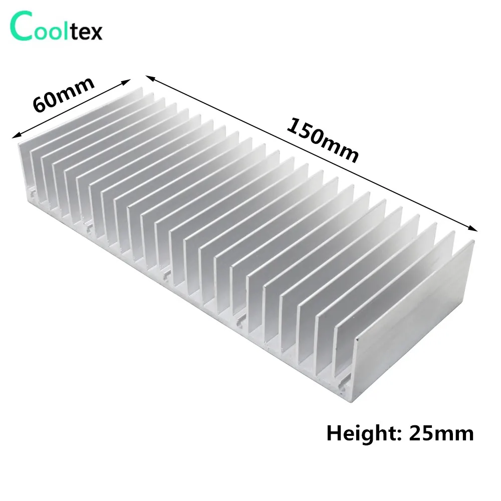 Aluminum Heatsink Radiator Extruded Heat sink LED Electronic CHIP Heat Dissipation Cooling Cooler