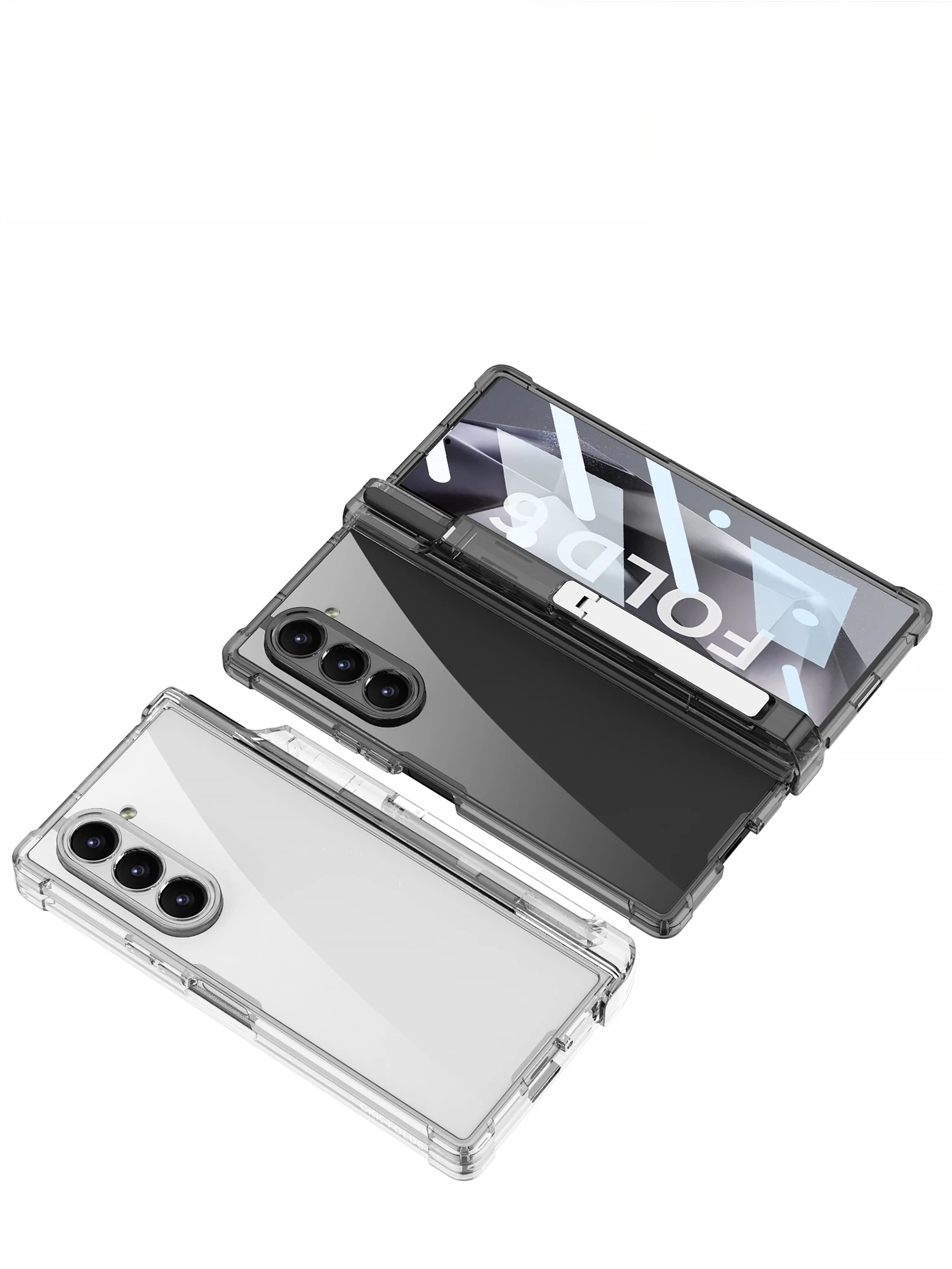 Transparent Airbag Screen Protective Case for Samsung Galaxy Z Fold 6 Fold6 Case