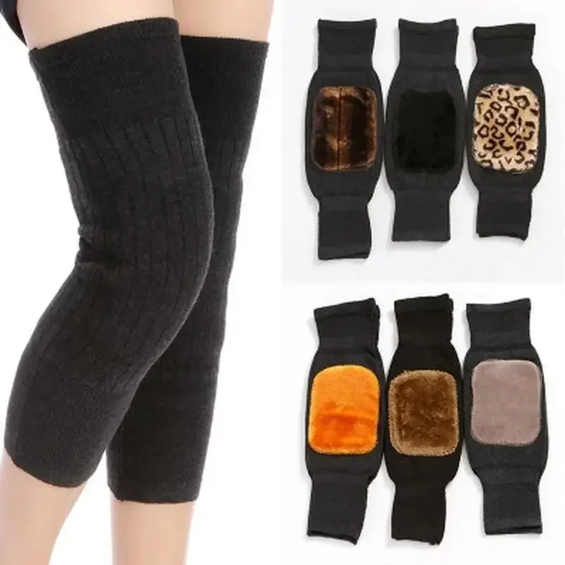 

Knee Pads Thick and Warm in Autumn and Winter Imitation Wool Knee Pads Leg Protectors Plush Windproof and Cold Proof
