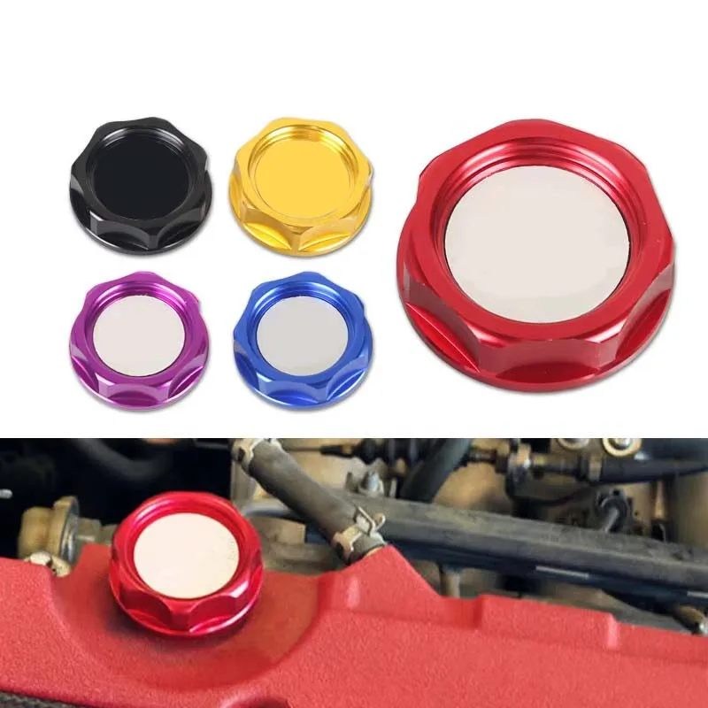 JDM Style Power Performance Oil Cap Oil Fuel Filter Racing Engine Tank Cap Cover For HONDA D/B/F/K/H/L Series