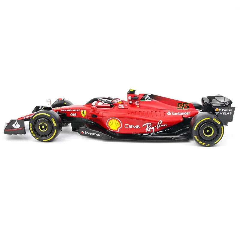 未使用 ブラゴ burago F1-75 1/18 FORMULA RACING 1/18 Bburago Formula One Racing Ferrari F1-75 Charles