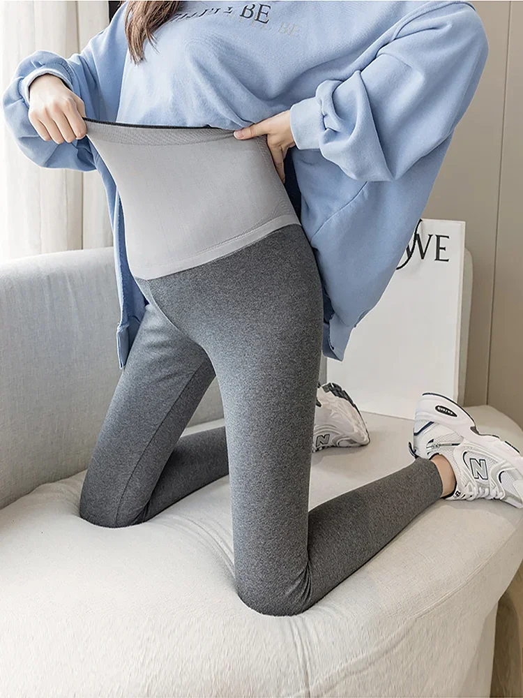 High Quality Maternity Leggings Warm Trousers Plus Pink Velvet Clothes Pregnancy Pants For Pregnant Women Thickened