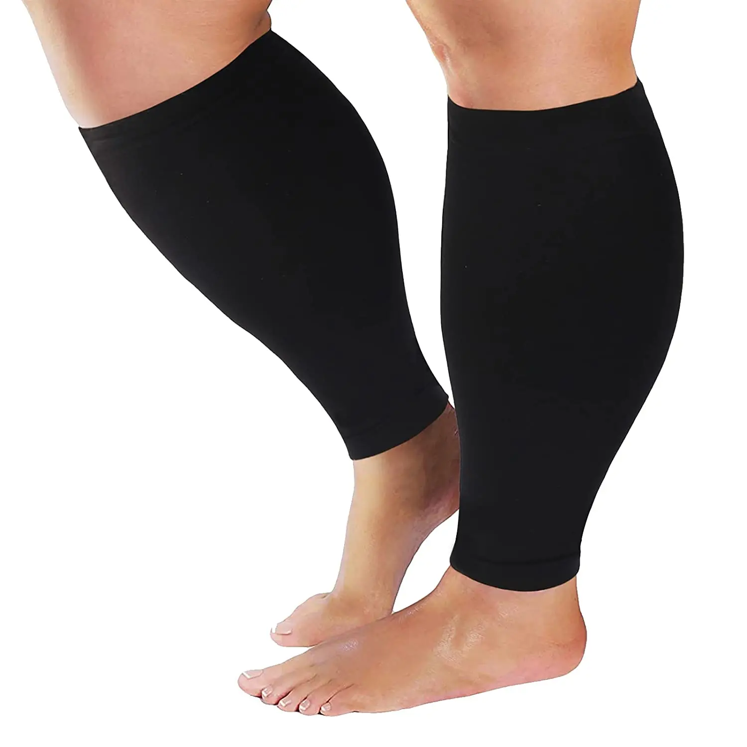 Plus Size S-7XL Running Athletics Compression Sleeves Leg Calf Men 30-40mmHg Toeless Stockings Medical Varicose Veins Sock calf compression sleeves calf compression sleeve