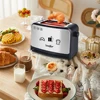 1 Pcs Plug-In Sonifer Toaster Model Sf-6088 2 Pieces Cool Touch Toaster 3 Functions: Defrost, Reverse Heating, Canceling 7 Degrees for Brown Control, Automatic Pop-Up and Automatic Pop-Up, Sliding Debris Tray 4