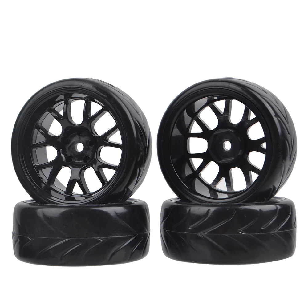 4PCS Hard Drift Reifen 12mm HEX Räder Reifen für 1/10 Skala RC Drift On Road Touring Racing auto Tamiya Wltoys HPI Traxxas Kyosho – Detail 14