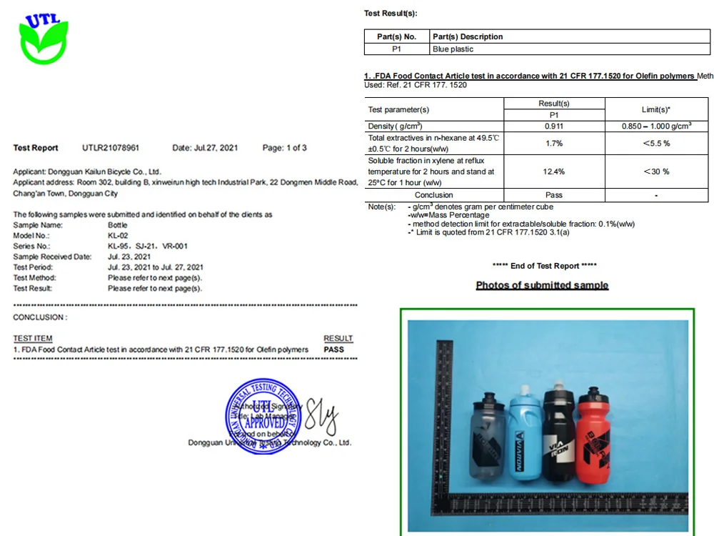 Description Picture 2 of itemBOLANY Bicycle Water Bottle Leak-proof Water Bottle Anti-skid Squeeze Out Water Fitness Outdoor Sports Portable Water Cup 610ml