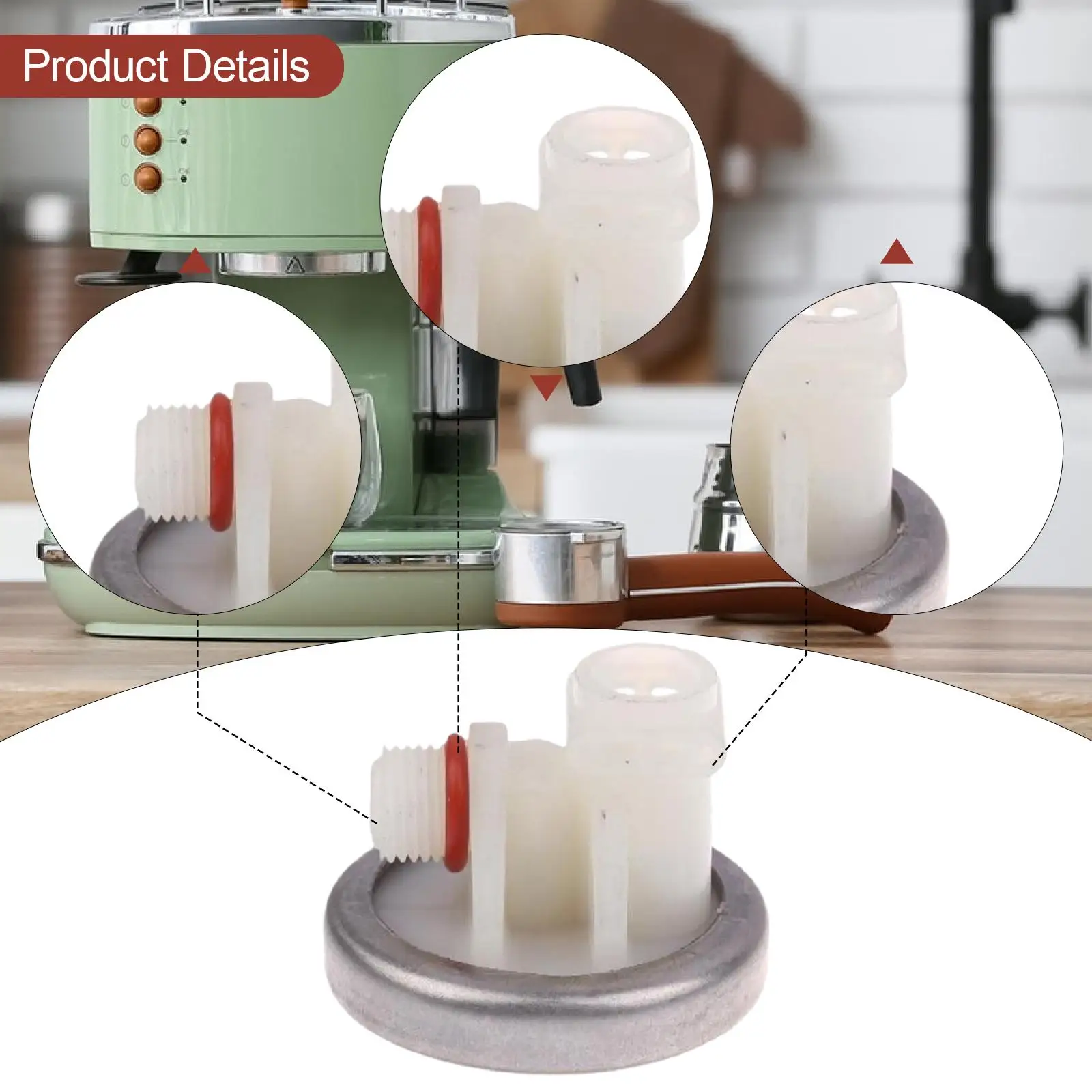 Coffee Machine Pump Pressure Regulator Coffee Maker Repair D4 to G1/8 Replacement Silent for Hotel Supplies Office Home Kitchen