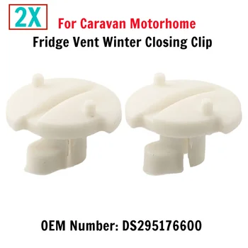 2 clip di chiusura invernale per frigorifero Dometic per roulotte camper DS 295176600 Accessori per auto con clip per chiusura sfiato in ABS beige