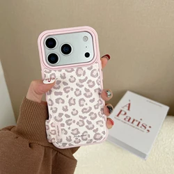 Glamorous Pink Leopard Print Shockproof Phone Case - iPhone 15 (1)