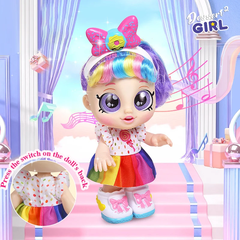 Mini Baby Play Doll Music Sing Electronic Doll Long Hair Cute Princess  Dress Pretend Play House Doll Fashion Toys Gift for Girls AliExpress 26