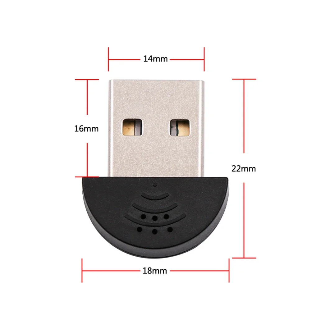 Portable Mini USB 2.0 Microphone Omni-Directional Stereo USB MIC forLaptop PC Computer Chatting For MSN/Skype 6