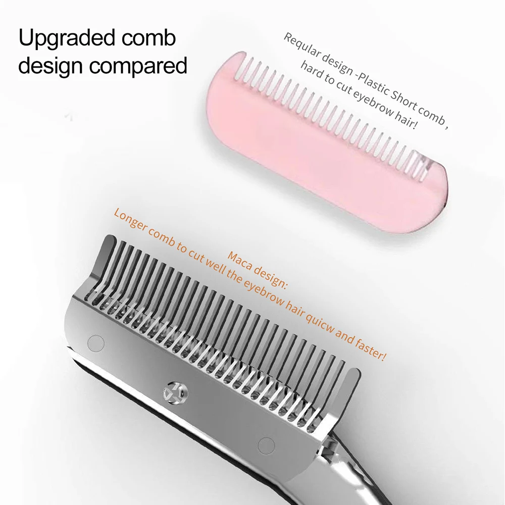 1pc Professional Eyebrow Trimmer Scissors Shaver With Comb Brush Stainless Steel Washable Brow Razor Women Beauty Makeup Tool eyebrow trimmer set eyebrow razor set eyebrow scissors eyebrow razor eyebrow trimmer