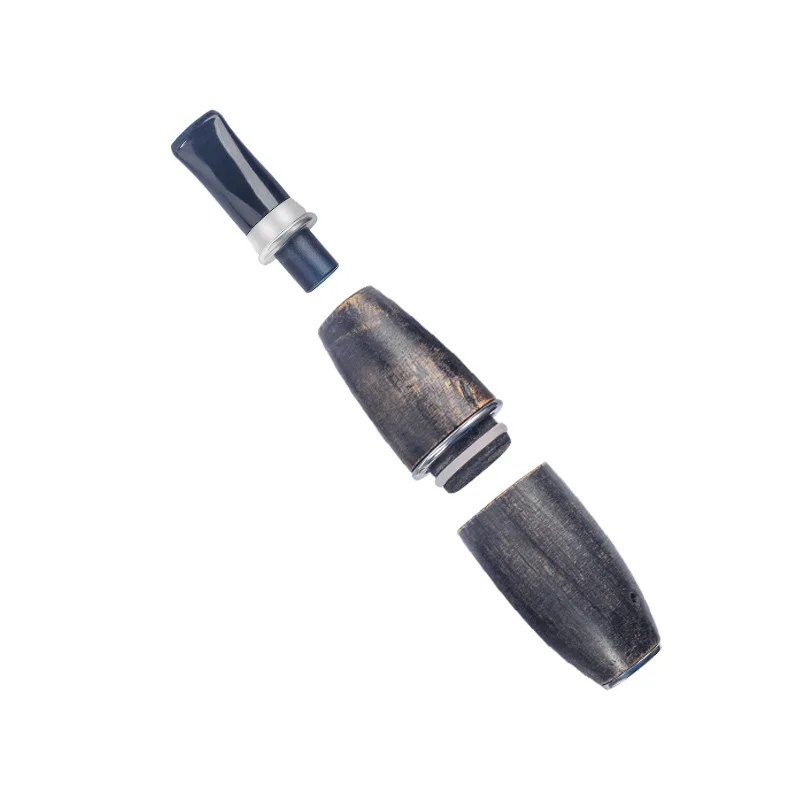 Compact Solid Wood Tobacco Pipe - Lightweight Handheld Smoking Accessory, 9mm Filter