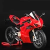 Large Size 1/9 Ducatis Panigale V4S Alloy Racing Motorcycle Simulation Diecast Metal Street Motorcycle Model With Light Kid Gift 1