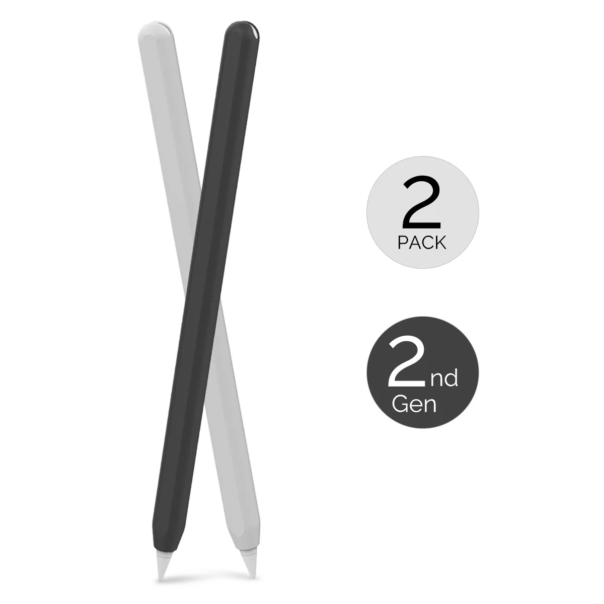 2 Pack For Apple Pencil Pro 2 Case Ultra Thin Silicone Skin Cover Protective Cover iPad Pencil