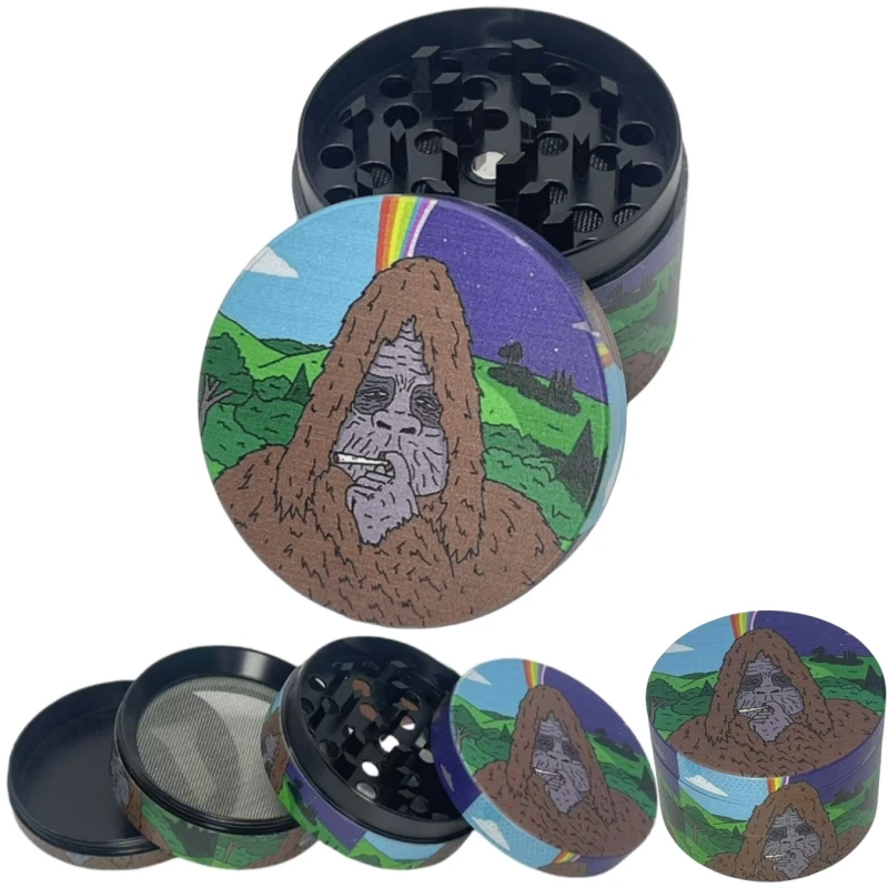 5cm Metal Ape Man Manual Herb Hemp Grinder Spice Pepper Mill Mortar Smoking Cigarette Accessories Raw Grass Tobacco Crusher Tool